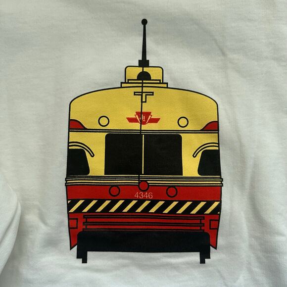 Vintage 90s Toronto Transit TTC Streetcar sweatshirt Size XL Made in Canada - Picture 5 of 6